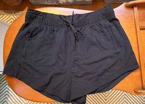 Lululemon Women's Drawstring Modal-Blend Lounge Shorts, Black, Size 10